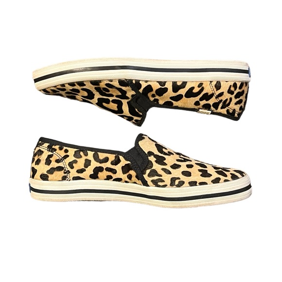 Keds Women's Kate Spade Double Decker Sneaker in Leopard - Picture 5 of 11